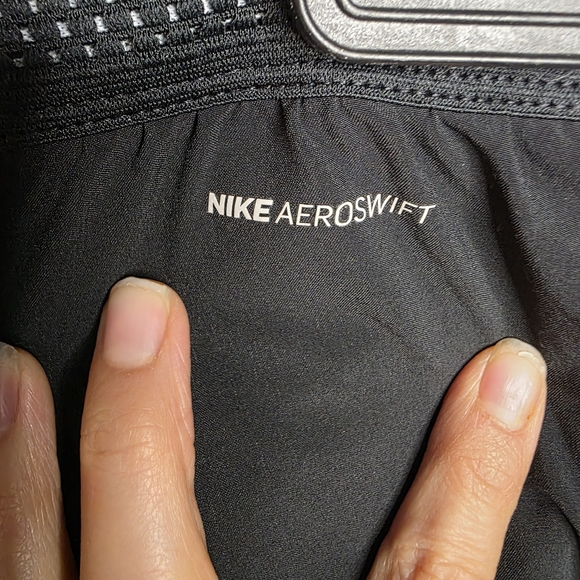 Nike Women's Aeroswift Brief Linef Black Athletic Shorts - Picture 10 of 12